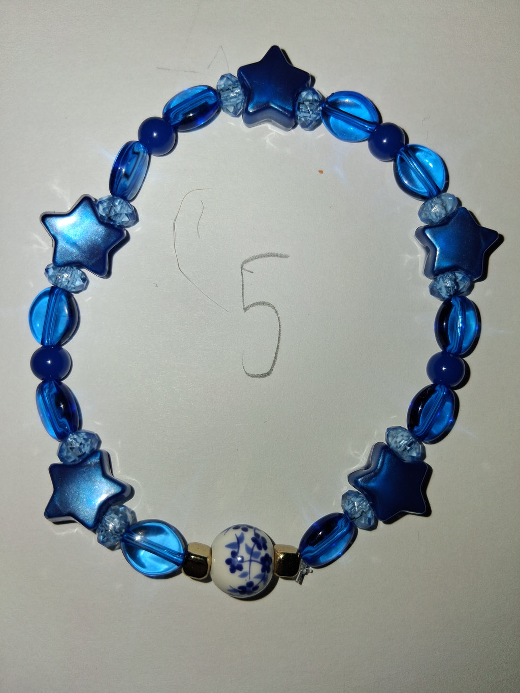Dark blue beaded bracelets