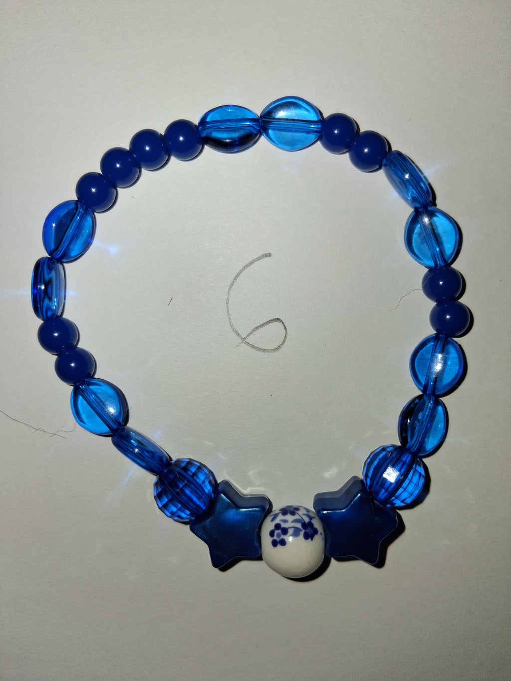 Dark blue beaded bracelets