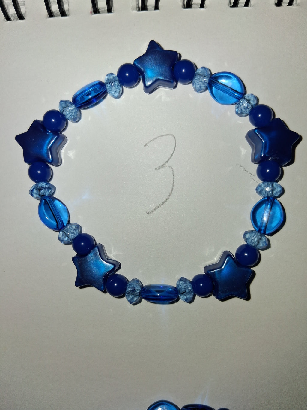 Dark blue beaded bracelets