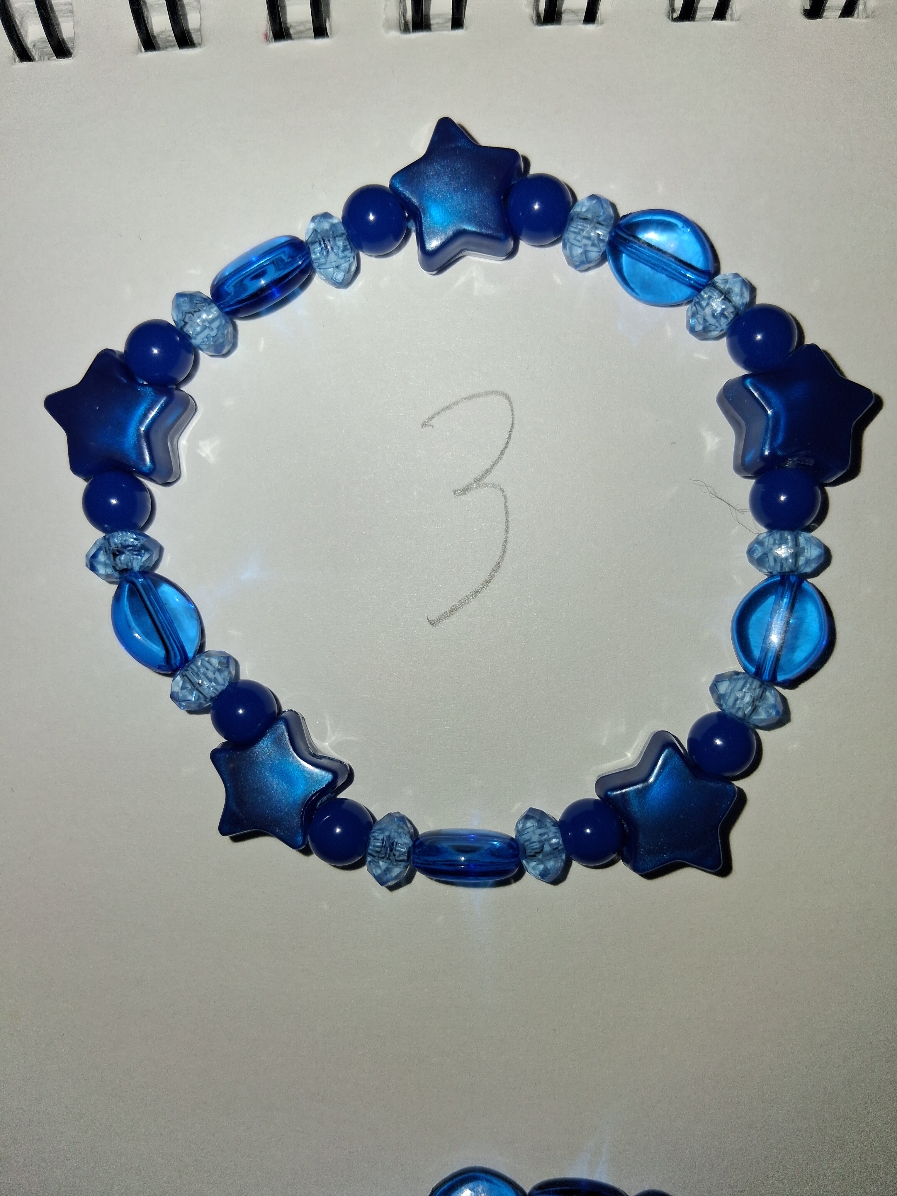 Dark blue beaded bracelets