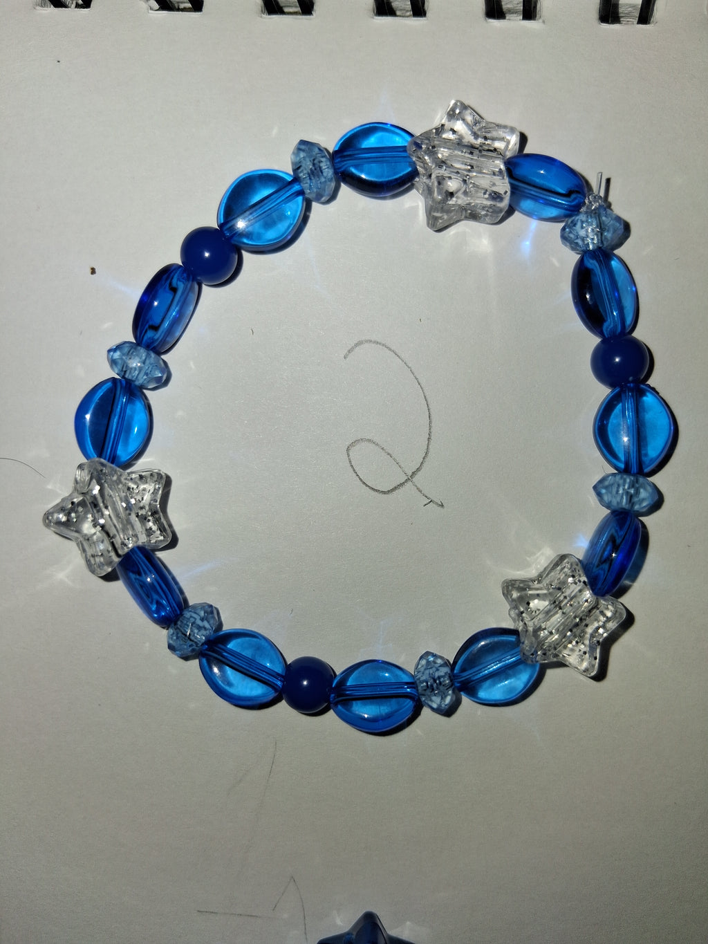 Dark blue beaded bracelets