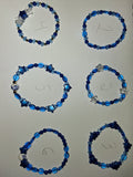 Dark blue beaded bracelets