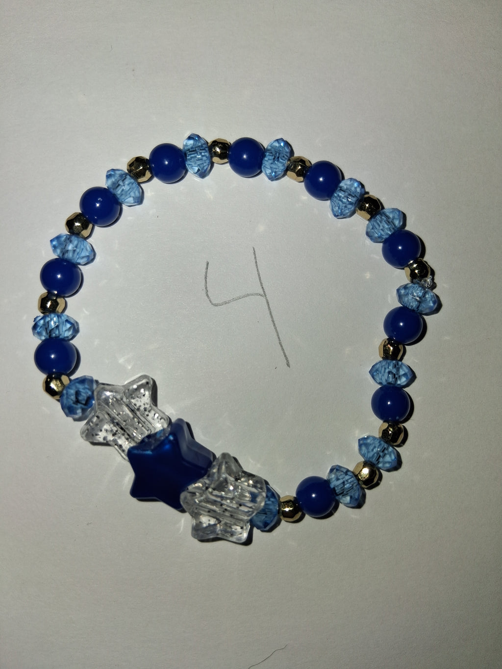 Dark blue beaded bracelets
