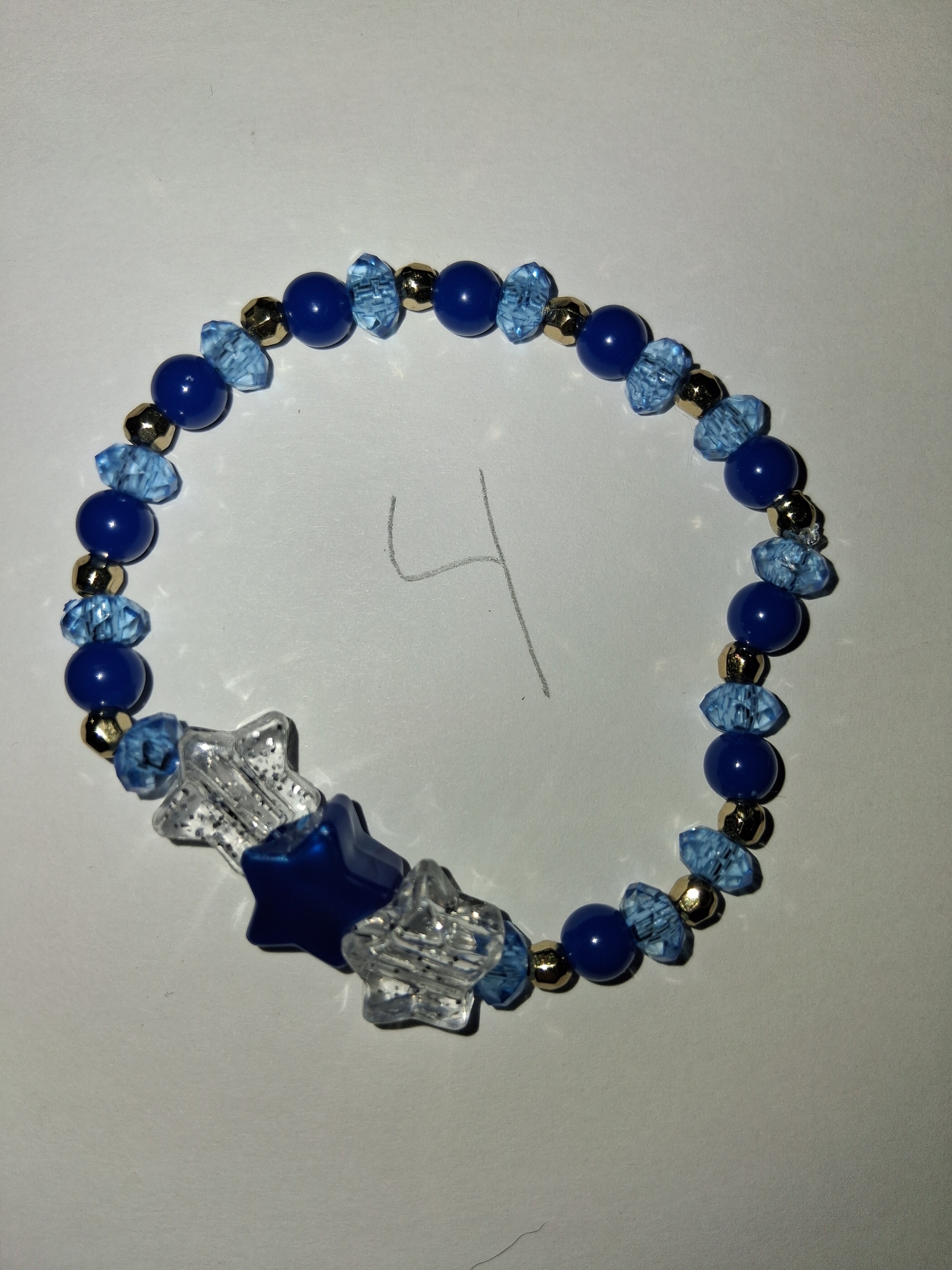 Dark blue beaded bracelets